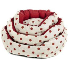 Cama Oval Pois Dogbed Red