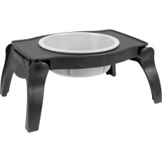 COMEDOURO/BEBEDOURO LILO PRETO/CINZA S