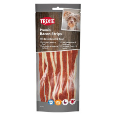 PREMIO- TIRAS DE BACON C/PEITO DE FRANGO E CARNE 80GR PREMIO- TIRAS DE BACON C/PEITO DE FRANGO E CARNE 80GR