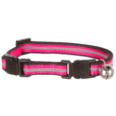 Coleira p/Gato c/ Fecho Duplo e Lista Reflectora Em Nylon