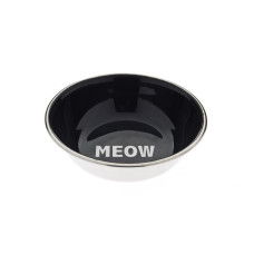 Comedouro ''Meow'' Preto