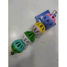 Brinquedo com Bolas de Plástico Coloridas e Guizo